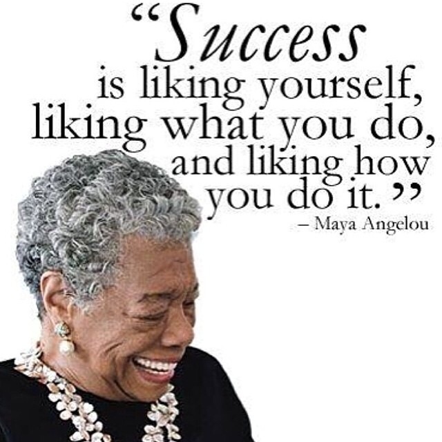 maya angelou quote success