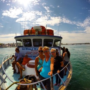 The Tag Team, photographed with our GoPro Hero 3+ Black Edition using XShot 2.0 Camera Extender, about to embark on a whale watch off the coast of Newport Beach, CA! 